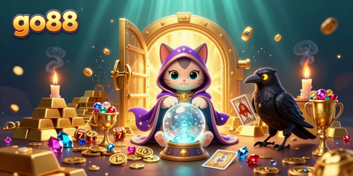 Experience the thrill of go88 slots with vibrant 3D elements and enchanting casino scenery.