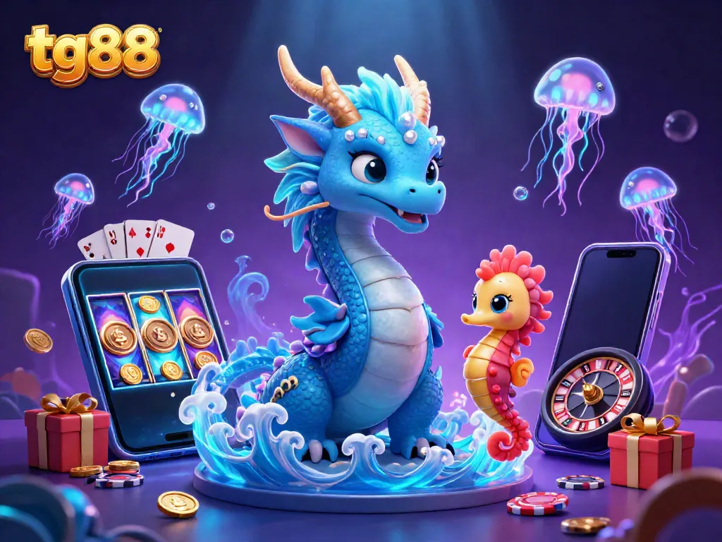 Experience the thrill of tg88 with a vibrant underwater casino adventure featuring magical creatures and gaming elements.