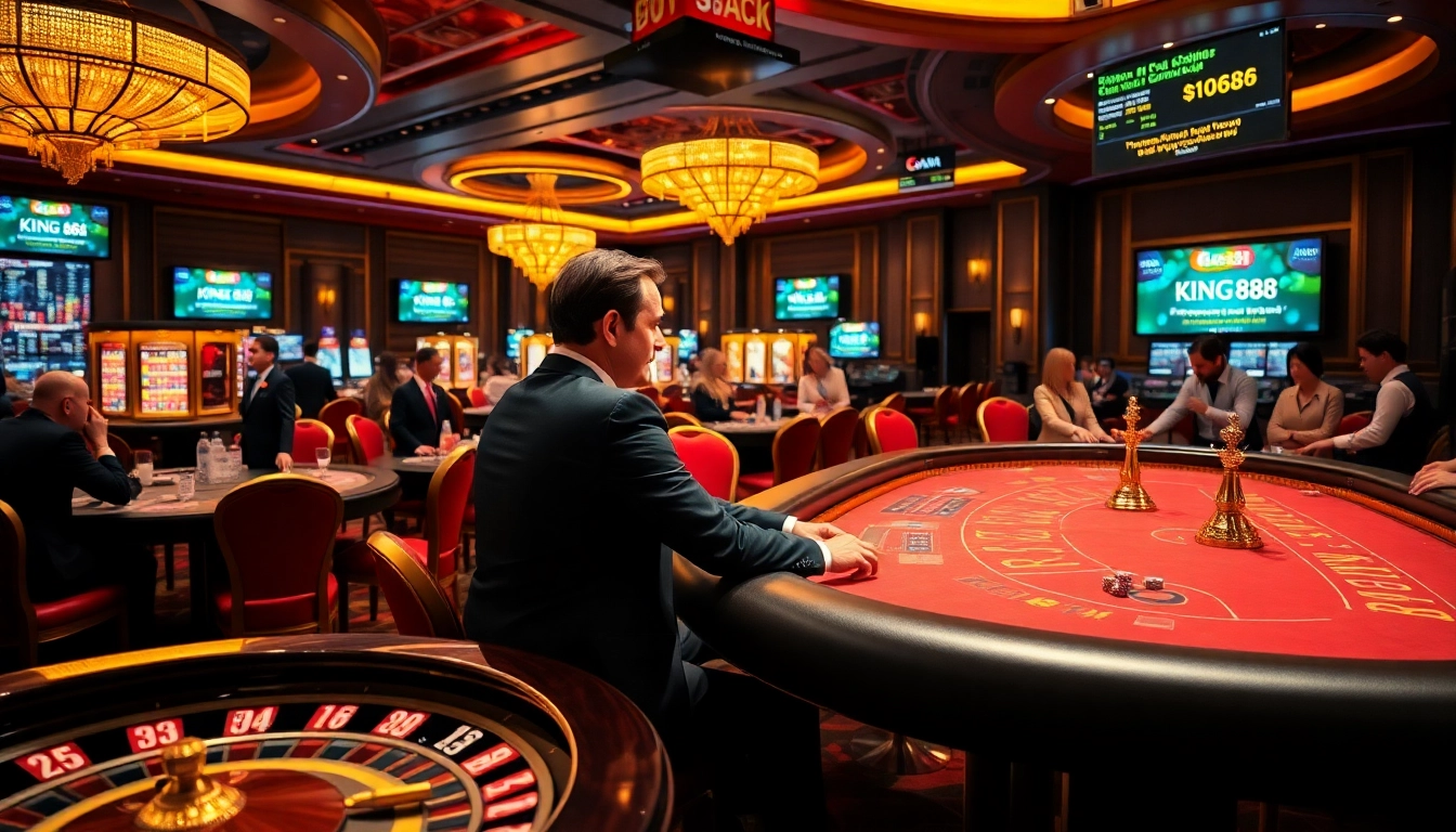 Experience the thrill of king88 poker with luxurious casino settings and engaging gameplay.