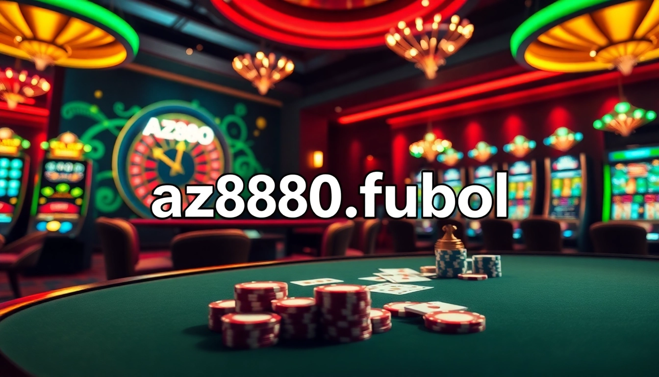 Experience thrilling gameplay at az888.fubol with vibrant casino tables and engaging slot machines.