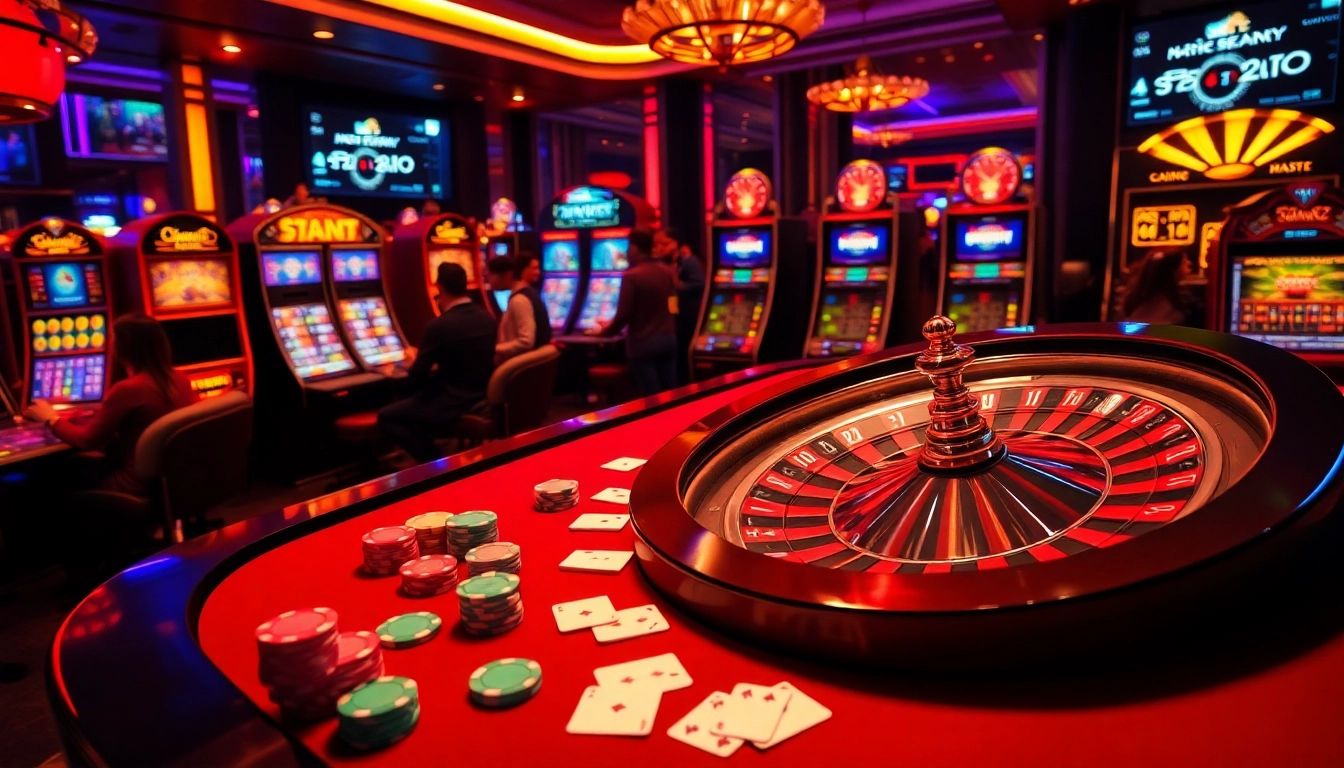High-stakes gaming at TR88 casino with vibrant poker chips and roulette wheel.