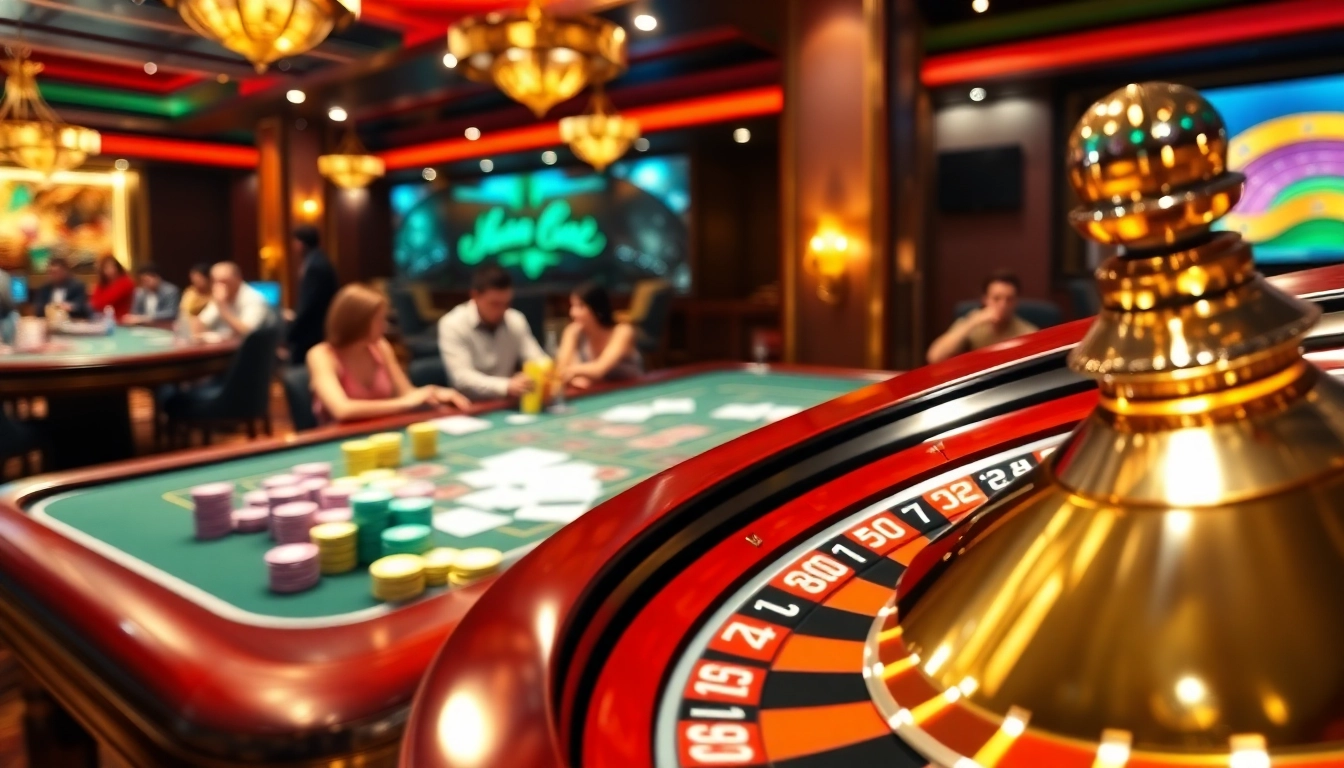 Join the thrill at Trang Chủ QQ88 with professional gamblers at a luxurious casino table.
