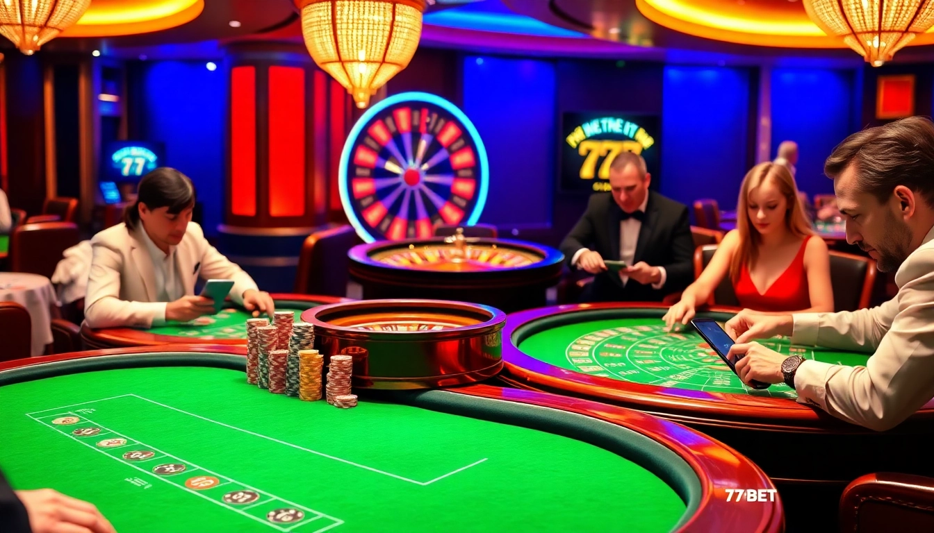 Experience excitement at 77BET with vibrant casino games and high-stake action.