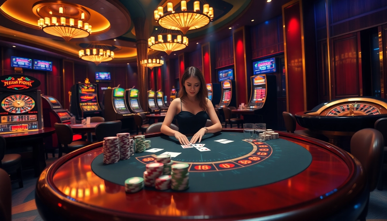 Experience thrilling action at 789bet.com with a blackjack dealer showcasing luxury and excitement.