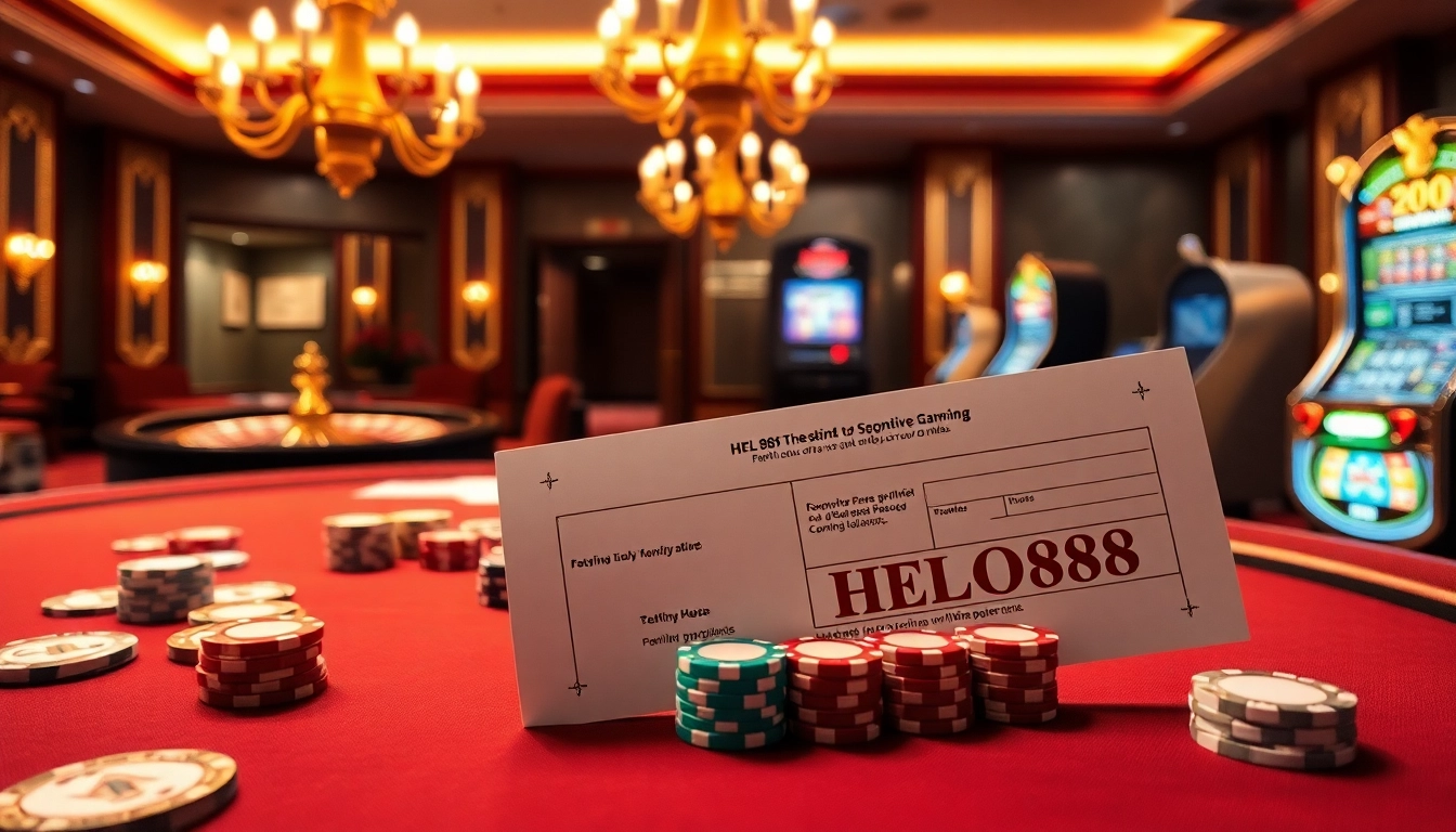 Experience thrilling wins at HELO88 with vibrant casino tables and engaging gaming elements.
